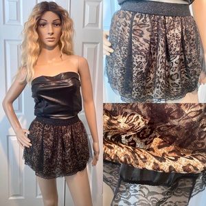 Cheetah print skirt